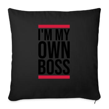 My Own Boss - Sofa pillowcase 17,3'' x 17,3'' (45 x 45 cm) - black - Front