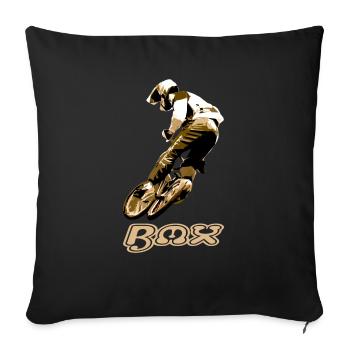 bmx - Housse de coussin décorative 45 x 45 cm - noir - Devant