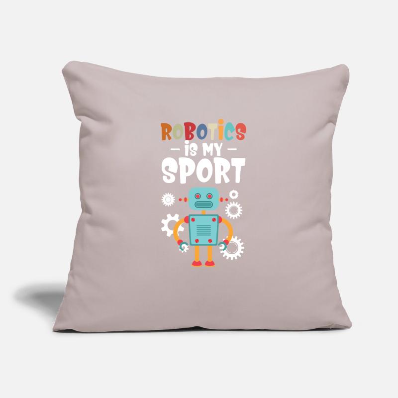 Droid Builder Cute Robotics est ma construction sportive cool Housse de coussin décorative 45 x 45 cm