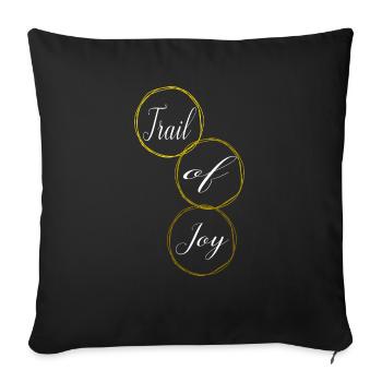 Mountain Biking Tips Blissful Living Joke - Sofa pillowcase 17,3'' x 17,3'' (45 x 45 cm) - black - Front