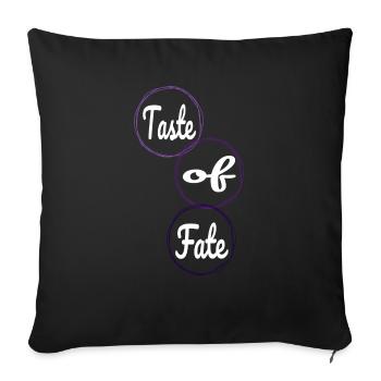 Culinary Craftsmanship Embracing Destiny - Sofa pillowcase 17,3'' x 17,3'' (45 x 45 cm) - black - Front