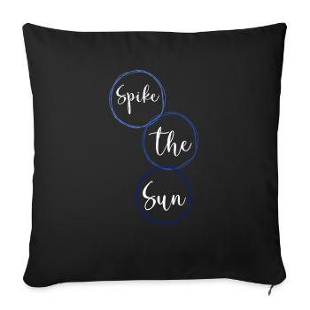 funny beach volleyball players present idea - Sofa pillowcase 17,3'' x 17,3'' (45 x 45 cm) - black - Front