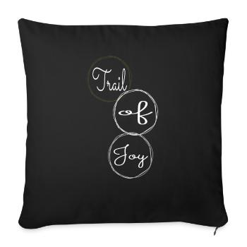 Funny Cool Pure Bliss Happy - Sofa pillowcase 17,3'' x 17,3'' (45 x 45 cm) - black - Front