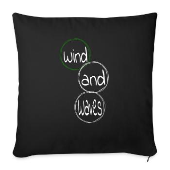 gift idea funny statement freedom quotes - Sofa pillowcase 17,3'' x 17,3'' (45 x 45 cm) - black - Front