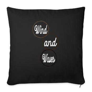 Windsurfing Windsurfing Events Embracing Freedom - Sofa pillowcase 17,3'' x 17,3'' (45 x 45 cm) - black - Front