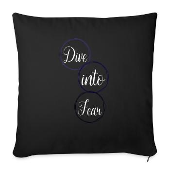 Birthday Adventure Activities Fun Quote - Sofa pillowcase 17,3'' x 17,3'' (45 x 45 cm) - black - Front