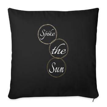 Match de beach-volley, idée de cadeau d’anniversaire - Housse de coussin décorative 45 x 45 cm - noir - Devant