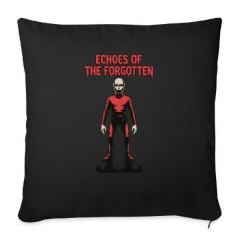 Echoes of the Forgotten – Dark Horror Design - Sofa pillowcase 17,3'' x 17,3'' (45 x 45 cm) - black - Front