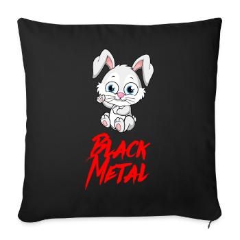 BLACK METAL Death Metal Heavy Rock Music - Sofa pillowcase 17,3'' x 17,3'' (45 x 45 cm) - black - Front