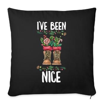Joyeux Noël Noël Noël - Housse de coussin décorative 45 x 45 cm - noir - Devant