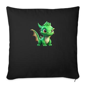 Spike - Sofa pillowcase 17,3'' x 17,3'' (45 x 45 cm) - black - Front