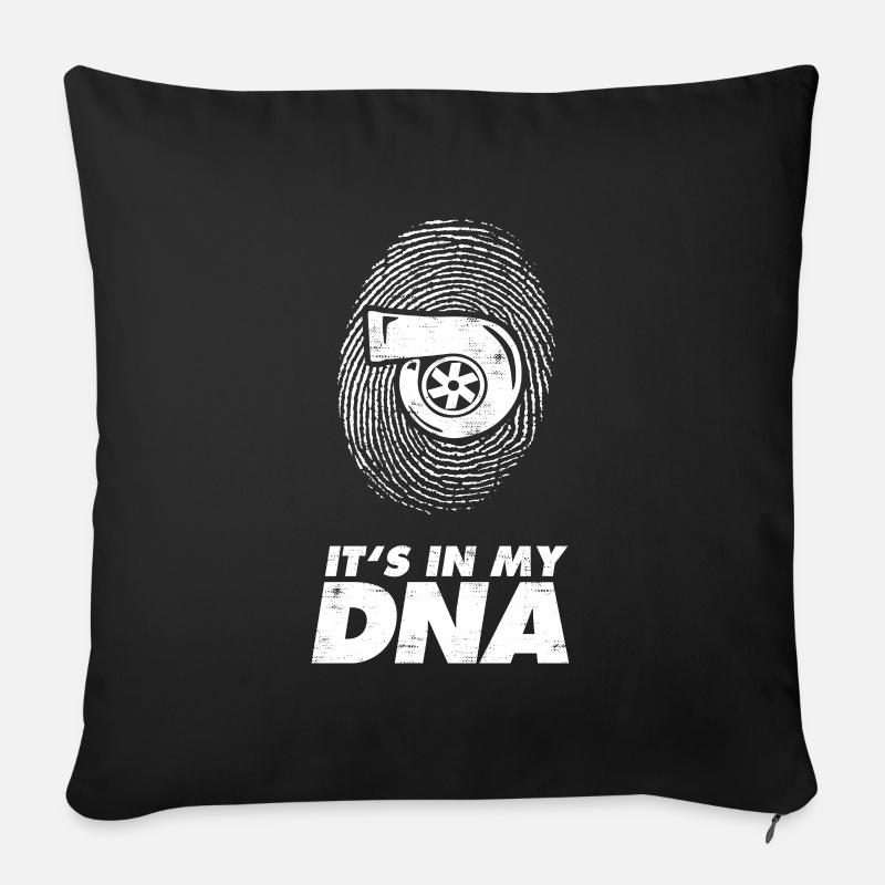 Turbolader DNA Auto Tuning Autoliebhaber Geschenk - Sofakissenbezug 45 x 45 cm - Schwarz