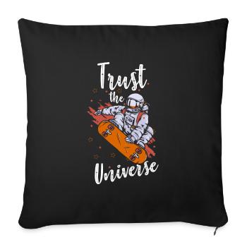 stars astronomy moon - Sofa pillowcase 17,3'' x 17,3'' (45 x 45 cm) - black - Front