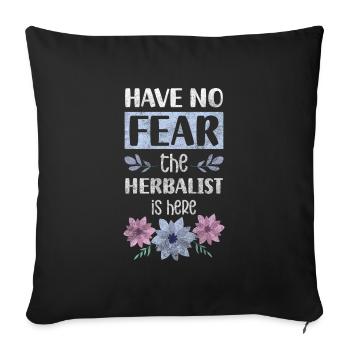 Heiltrank Natur Arzt - Sofakissenbezug 45 x 45 cm - Schwarz - Vorne