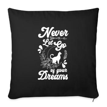 Dreamcatcher Feather Wish Esotericism - Sofa pillowcase 17,3'' x 17,3'' (45 x 45 cm) - black - Front