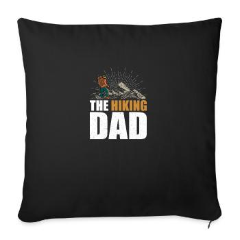 The Hiking Dad Hiking Dad Father's Day Birthday - Sofa pillowcase 17,3'' x 17,3'' (45 x 45 cm) - black - Front