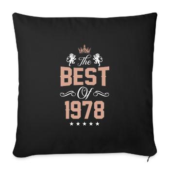 1978 best of - Sofa pillowcase 17,3'' x 17,3'' (45 x 45 cm) - black - Front