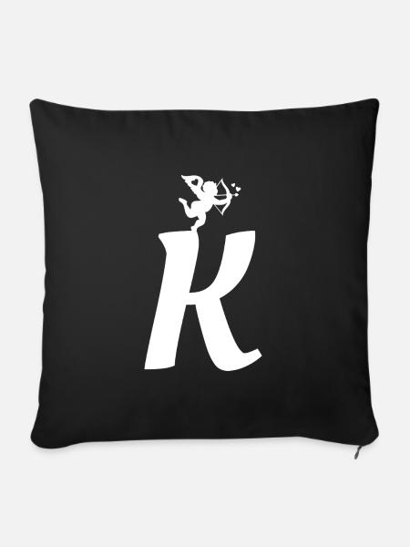K - Sofakissenbezug 45 x 45 cm - Schwarz