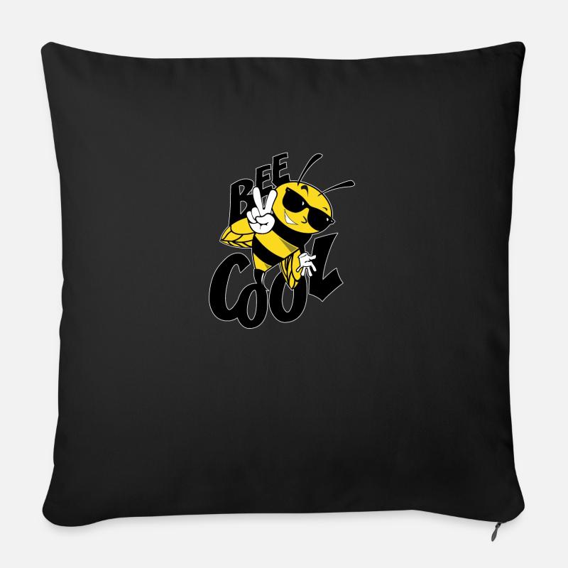 Imker Bienen Honig Bienenzucht Nektar Geschenk - Sofakissenbezug 45 x 45 cm - Schwarz