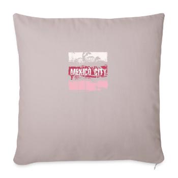 Mexico City Vacation Souvenir Abstract Artistic - Sofa pillowcase 17,3'' x 17,3'' (45 x 45 cm) - light taupe - Front