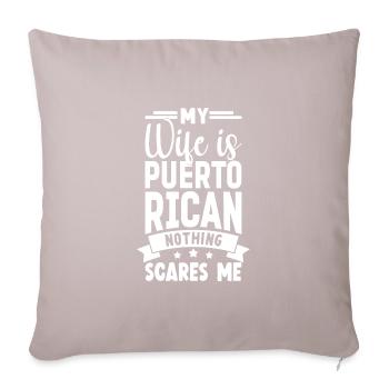 Puerto Rico - Sofa pillowcase 17,3'' x 17,3'' (45 x 45 cm) - light taupe - Front