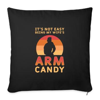 Bras Candy Mari - Housse de coussin décorative 45 x 45 cm - noir - Devant