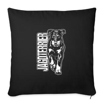 HUNTING TERRIER Dogs Portrait Hunting Dogs Hunting Dog - Sofa pillowcase 17,3'' x 17,3'' (45 x 45 cm) - black - Front