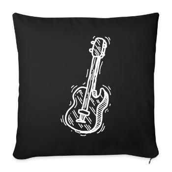 Gitarrist Gitarrist Musiker Gitarre - Sofakissenbezug 45 x 45 cm - Schwarz - Vorne