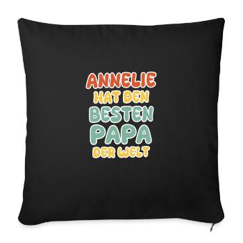 Baby Annelie - Sofa pillowcase 17,3'' x 17,3'' (45 x 45 cm) - black - Front
