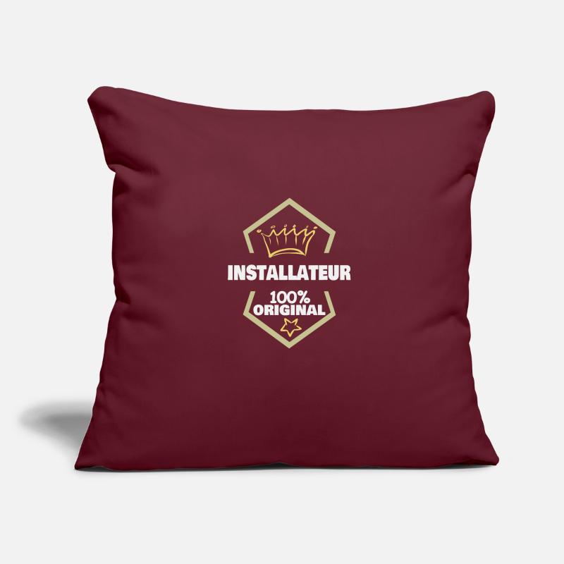 Plumber as work Sofa pillowcase 17,3'' x 17,3'' (45 x 45 cm)