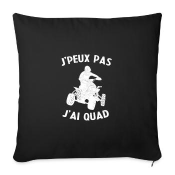 Ich kann kein Vierfach-Humor-Geschenk haben - Sofakissenbezug 45 x 45 cm - Schwarz - Vorne