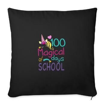 100 Magical Days - Sofakissenbezug 45 x 45 cm - Schwarz - Vorne