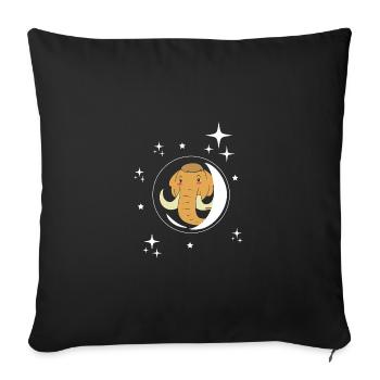 Mammouth - Housse de coussin décorative 45 x 45 cm - noir - Devant