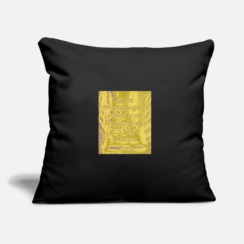 Maladie phtotographique olive Housse de coussin décorative 45 x 45 cm