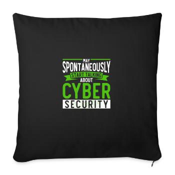 Network Security Specialist Gift - Sofa pillowcase 17,3'' x 17,3'' (45 x 45 cm) - black - Front