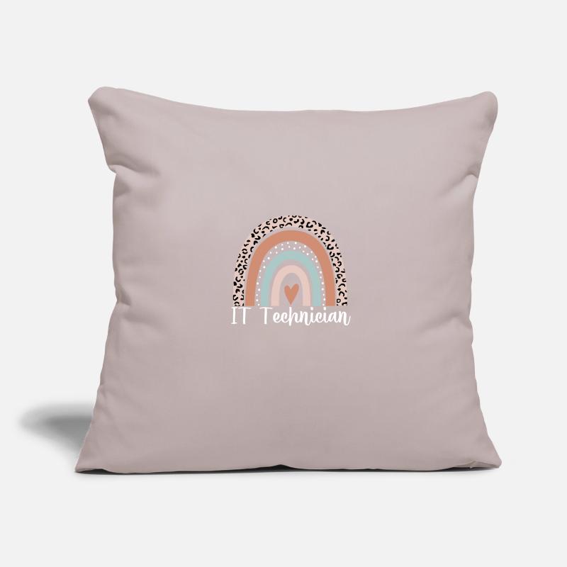 IT Technician Rainbow Leopard Funny IT Technician Sofa pillowcase 17,3'' x 17,3'' (45 x 45 cm)