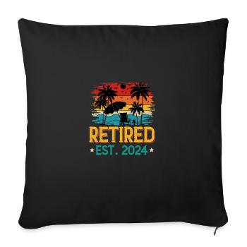 Retired 2024 - Sofa pillowcase 17,3'' x 17,3'' (45 x 45 cm) - black - Front