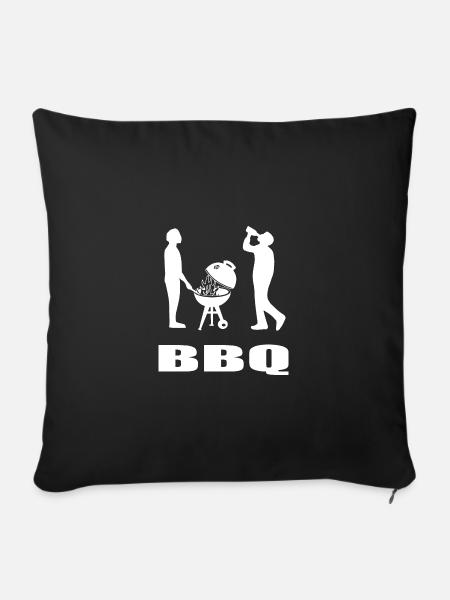 BBQ - Sofakissenbezug 45 x 45 cm - Schwarz