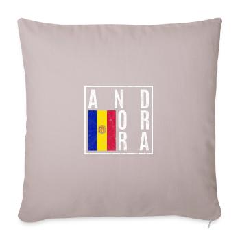 Andorra - Sofakissenbezug 45 x 45 cm - helles Taupe - Vorne