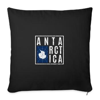 Antarctica - Sofa pillowcase 17,3'' x 17,3'' (45 x 45 cm) - black - Front