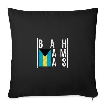 Bahamas - Sofa pillowcase 17,3'' x 17,3'' (45 x 45 cm) - black - Front