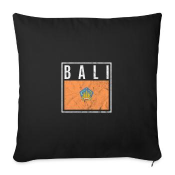 Bali - Sofa pillowcase 17,3'' x 17,3'' (45 x 45 cm) - black - Front