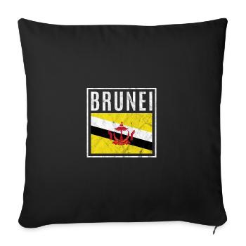 Brunei - Housse de coussin décorative 45 x 45 cm - noir - Devant