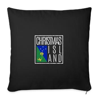 Christmas Island - Sofa pillowcase 17,3'' x 17,3'' (45 x 45 cm) - black - Front