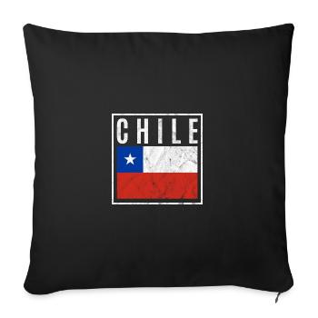 Chile - Sofakissenbezug 45 x 45 cm - Schwarz - Vorne