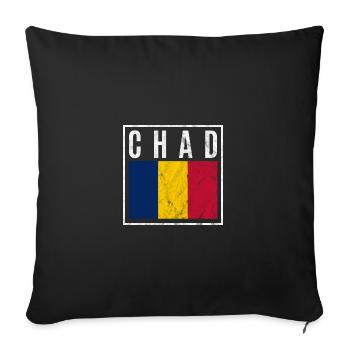 Chad - Sofa pillowcase 17,3'' x 17,3'' (45 x 45 cm) - black - Front