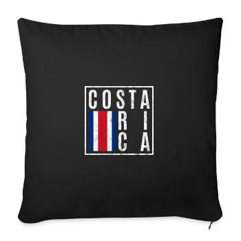 Costa Rica - Sofakissenbezug 45 x 45 cm - Schwarz - Vorne