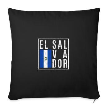 El Salvador - Sofakissenbezug 45 x 45 cm - Schwarz - Vorne