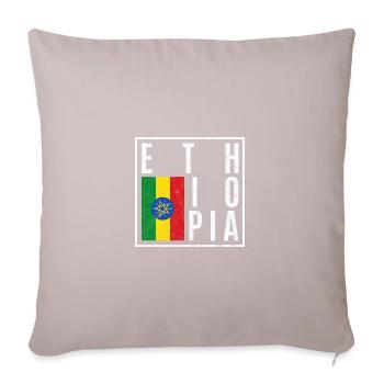 Ethiopia - Sofa pillowcase 17,3'' x 17,3'' (45 x 45 cm) - light taupe - Front