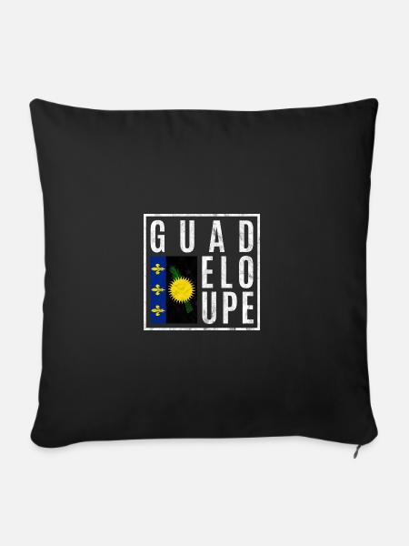 Guadeloupe - Sofakissenbezug 45 x 45 cm - Schwarz